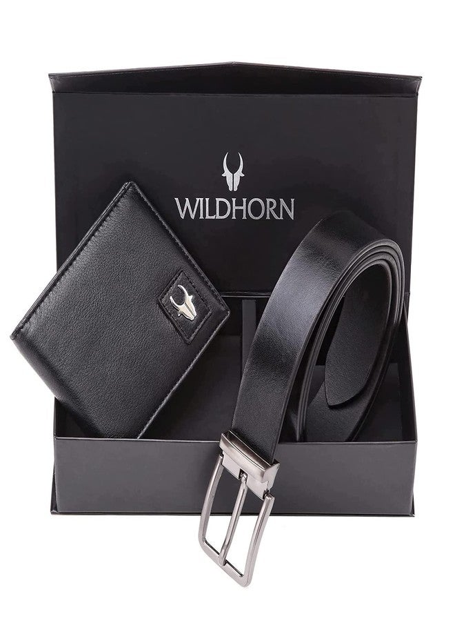WildHorn Giftset for Men I Leather Gift Hamper I Combo of Leather Wallet and Belt - Image 2